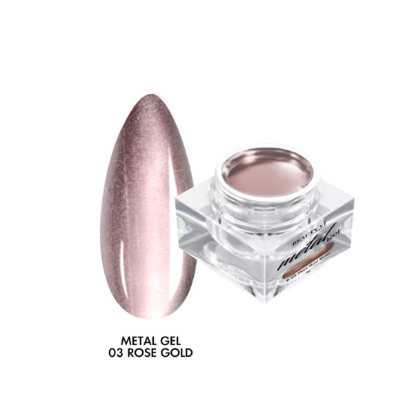 NAIL ART METAL GEL 5G 03 ROSE GOLD Mixcoco