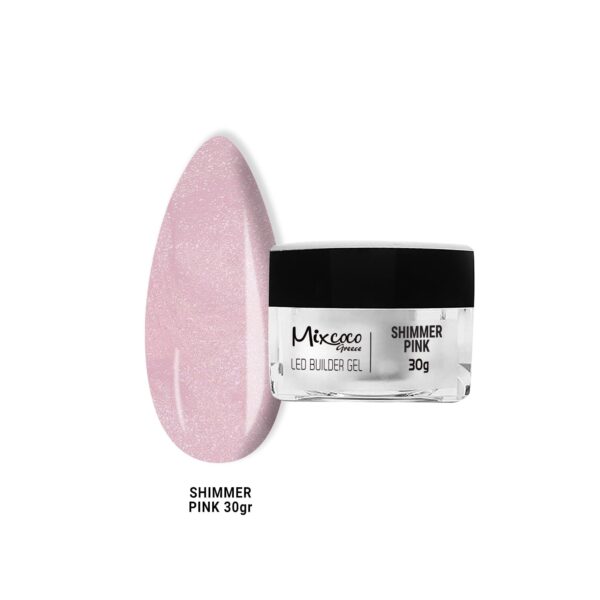 BUILDER GEL SHIMMER PINK 30GR
