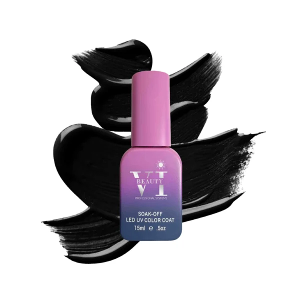 BEAUTY VI-185 ΗΜΙΜΟΝΙΜΟ ΒΕΡΝΙΚΙ 15ML PITCH BLACK