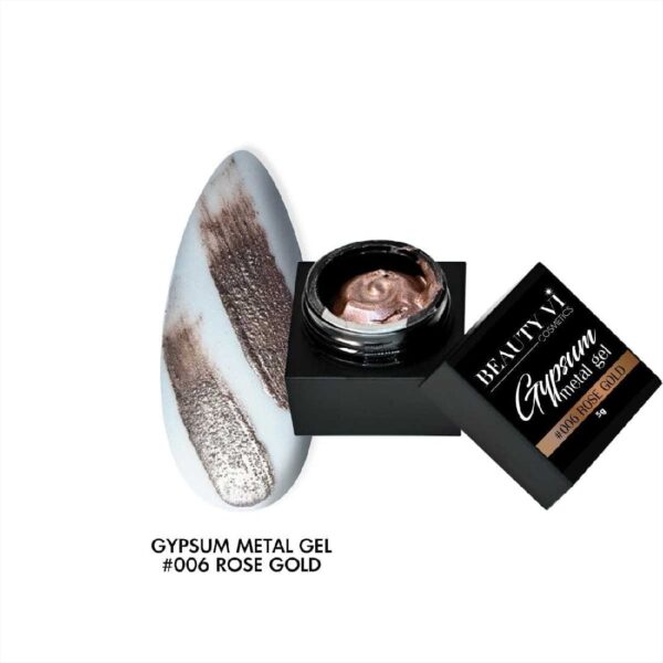 GYPSUM METAL GEL 5GR ROSE GOLD Mixcoco