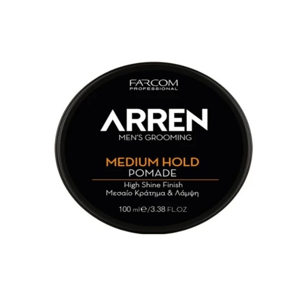 100ml Pomade High Shine Finish Medium Hold ARREN