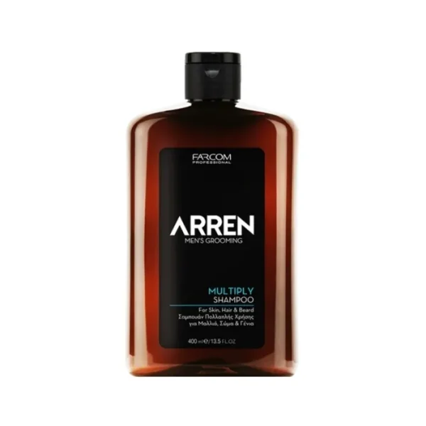 400ml Multiply Shampoo 3 in 1 Hair, Body & Beard ARREN