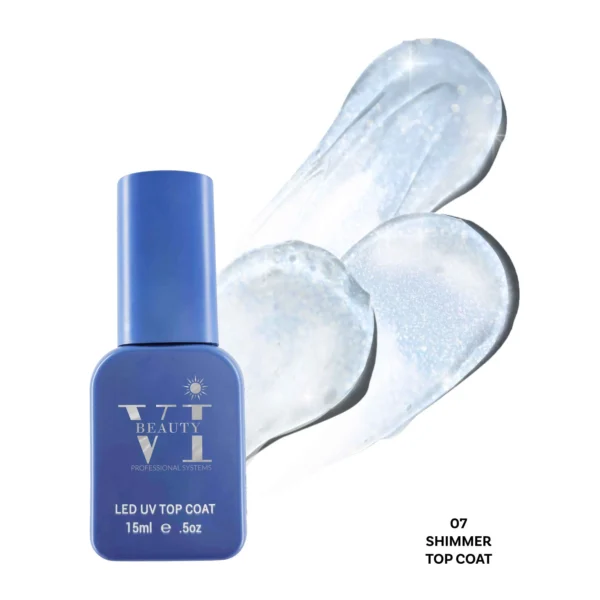 BEAUTY VI SHIMMER NON WIPE TOP COAT 07 15ML