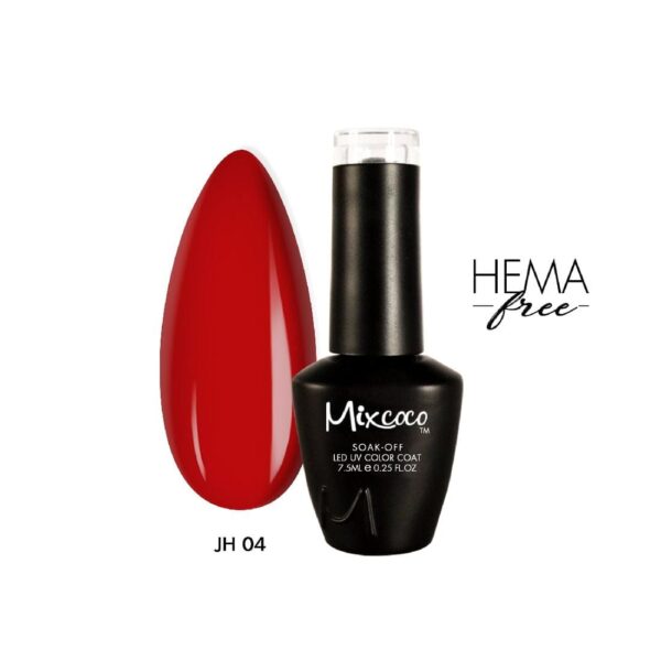 JH-04 ΗΜΙΜΟΝΙΜΟ ΒΕΡΝΙΚΙ 7.5ML ΚΟΚΚΙΝΟ MIXCOCO