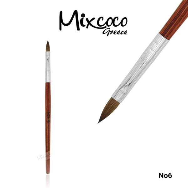 Nο6 ΞΥΛΙΝΟ ΠΙΝΕΛΟ KOLINSKY ΓΙΑ ΑΚΡΥΛΙΚΟ MIXCOCO