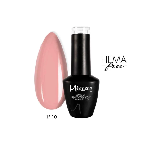 LF-10 Ημιμόνιμο Βερνίκι 7.5ml (Ροζ-Σομόν) Mixcoco