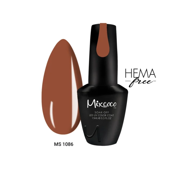 MS 1086 Ημιμόνιμο Βερνίκι Mixcoco 15ml (ΚΑΦΕ)