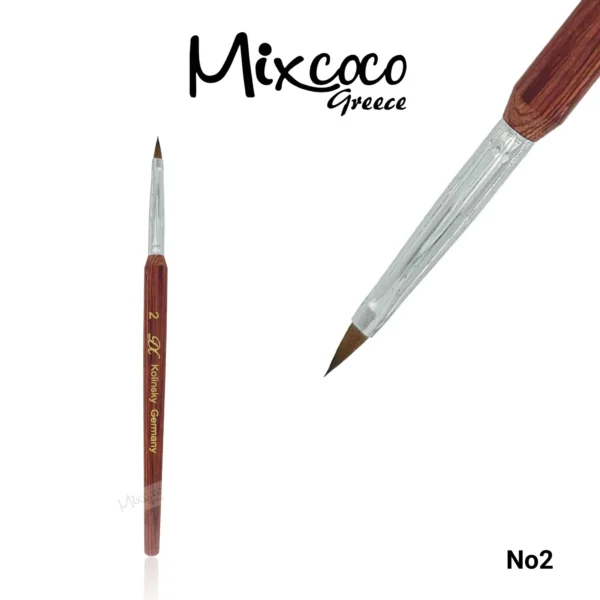 Nο2 ΞΥΛΙΝΟ ΠΙΝΕΛΟ KOLINSKY ΓΙΑ ΑΚΡΥΛΙΚΟ MIXCOCO