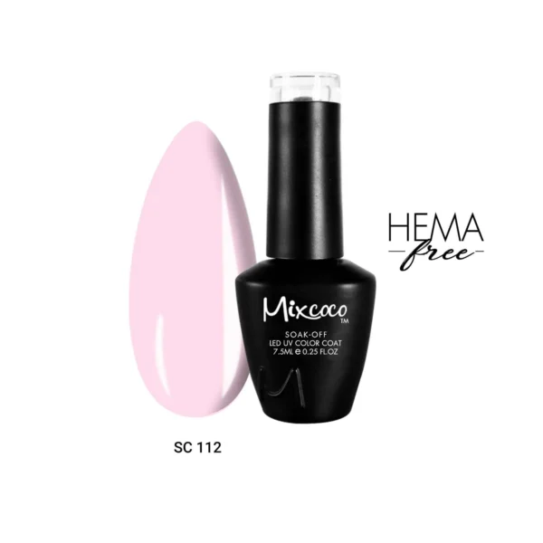 SC-112 Ημιμόνιμο Βερνίκι 7.5ml Baby Pink Mixcoco