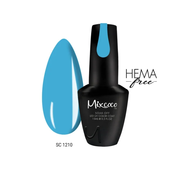 SC 1210 Ημιμόνιμο Βερνίκι Mixcoco 15ml (SKY BLUE)