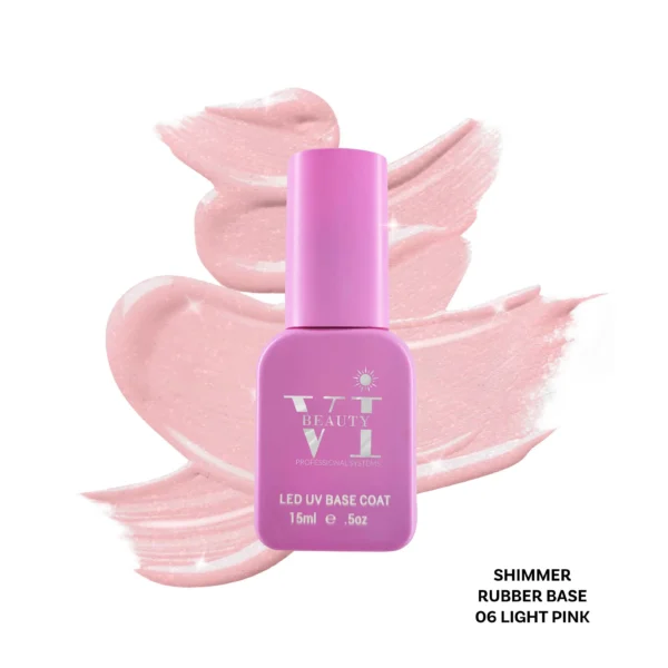 SHIMMER RUBBER BASE 06 LIGHT PINK