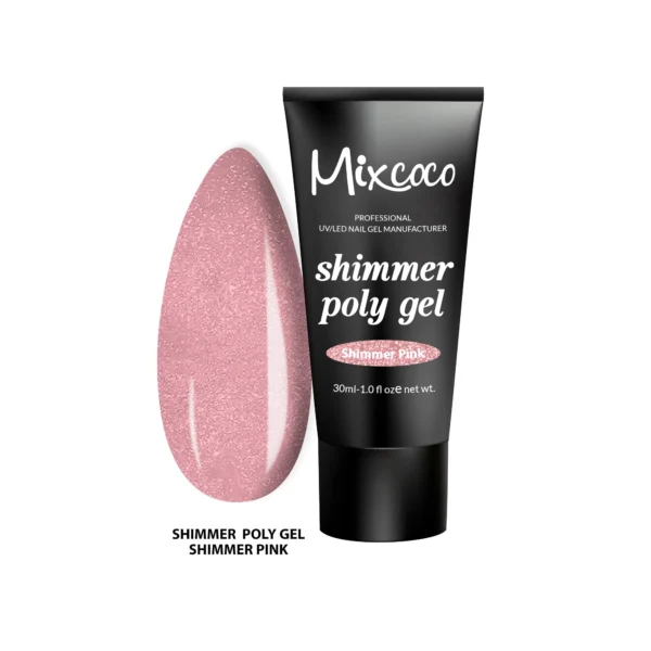 SHIMMER POLY GEL MIXCOCO 30ML SHIMMER PINK