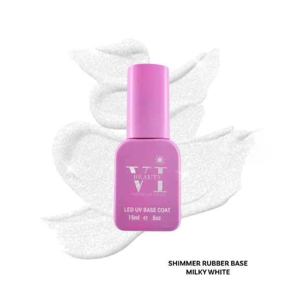 SHIMMER RUBBER BASE MILKY WHITE 15ML