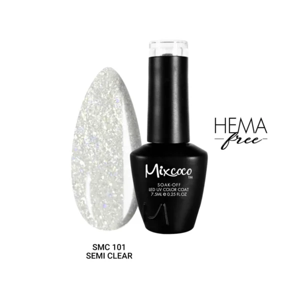 SMC 101 Ημιμόνιμο Βερνίκι 7.5ml Γαλακτερό Ιριδίζον-Shimmer Mixcoco