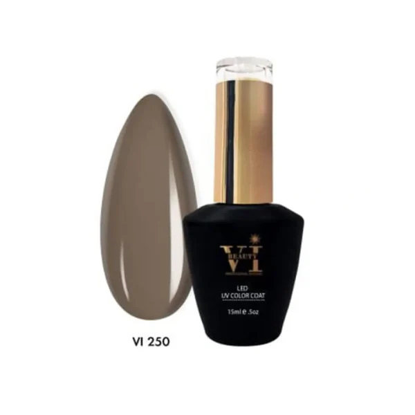 BEAUTY VI-250 ΗΜΙΜΟΝΙΜΟ ΒΕΡΝΙΚΙ 15ML ΓΚΡΙ-NUDE