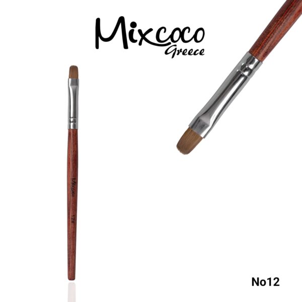 Νο 12 ΟΒΑΛ ΠΙΝΕΛΟ ΤΖΕΛ KOLINSKY ΞΥΛΙΝΟ MIXCOCO