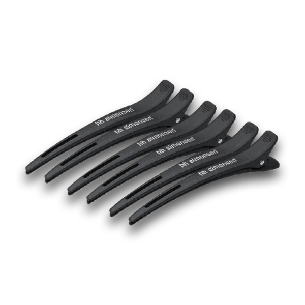 HH Simonsen Black Carbon Hair Clips