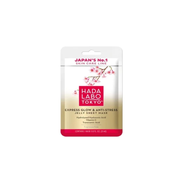 Hada Labo Tokyo Express Glow & Anti stress Jelly Sheet Mask 23ml
