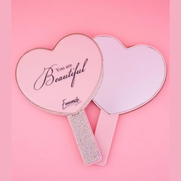 Emmanouela Cosmetics Pink Glam Hand Mirror