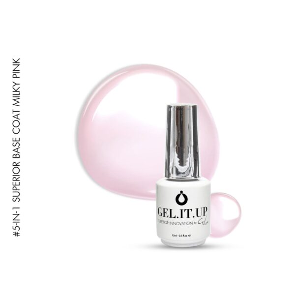 Gel.It.Up 5-in-1 Superior Base Coat Milky Pink 15ml