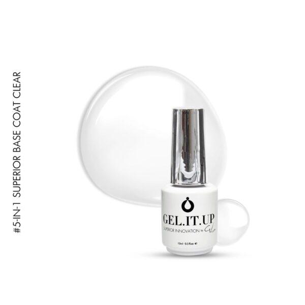 Gel.It.Up 5-in-1 Superior Base Coat Clear  15ml