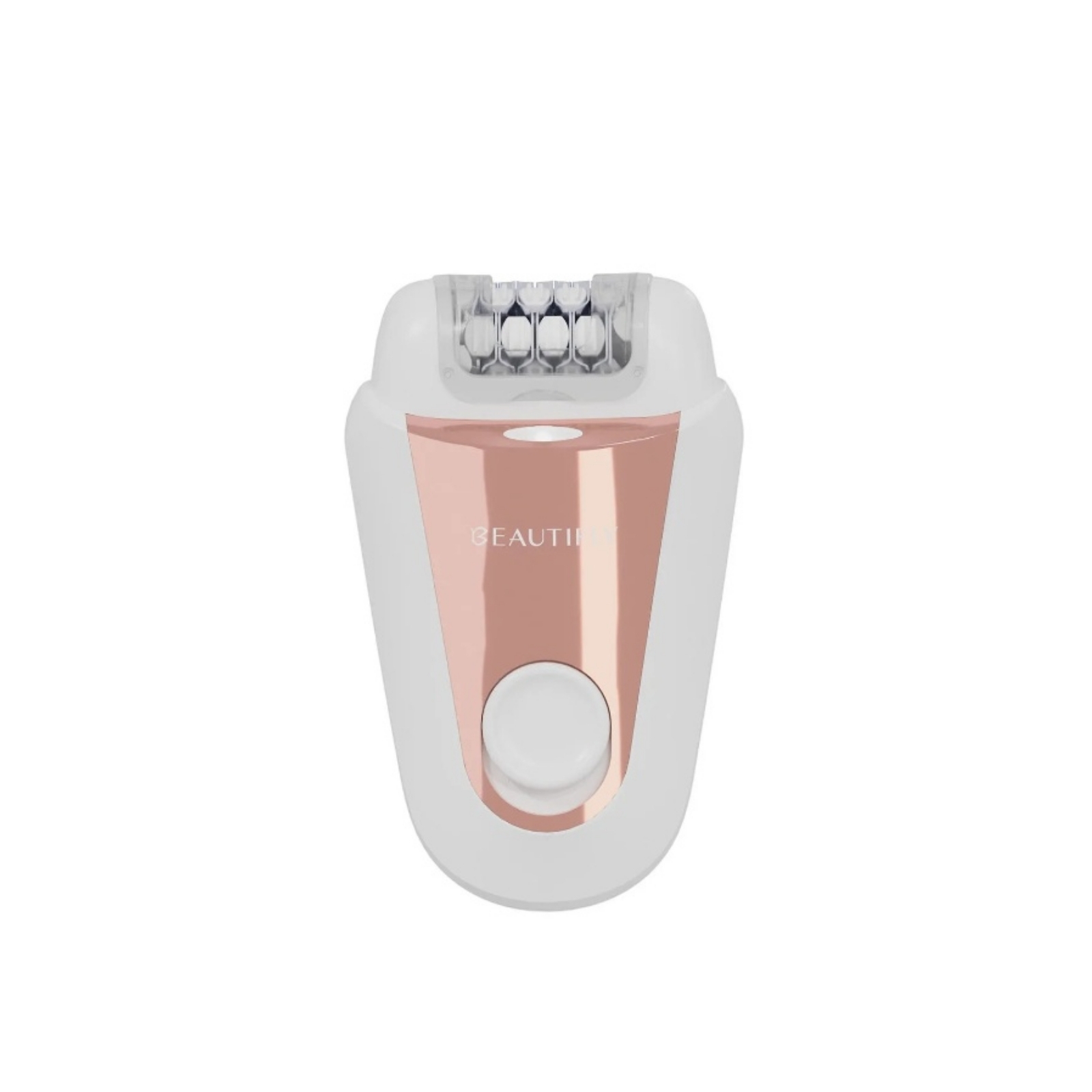 BEAUTIFLY ΑΠΟΤΡΙΧΩΤΙΚΗ ΜΗΧΑΝΗ EPILATOR 2in1 MINIGLOW 60ΜΙΝ 2 ΤΑΧΥΤΗΤΕΣ LED ΛΕΥΚΟ ΡΟΖ ΧΡΥΣΟ