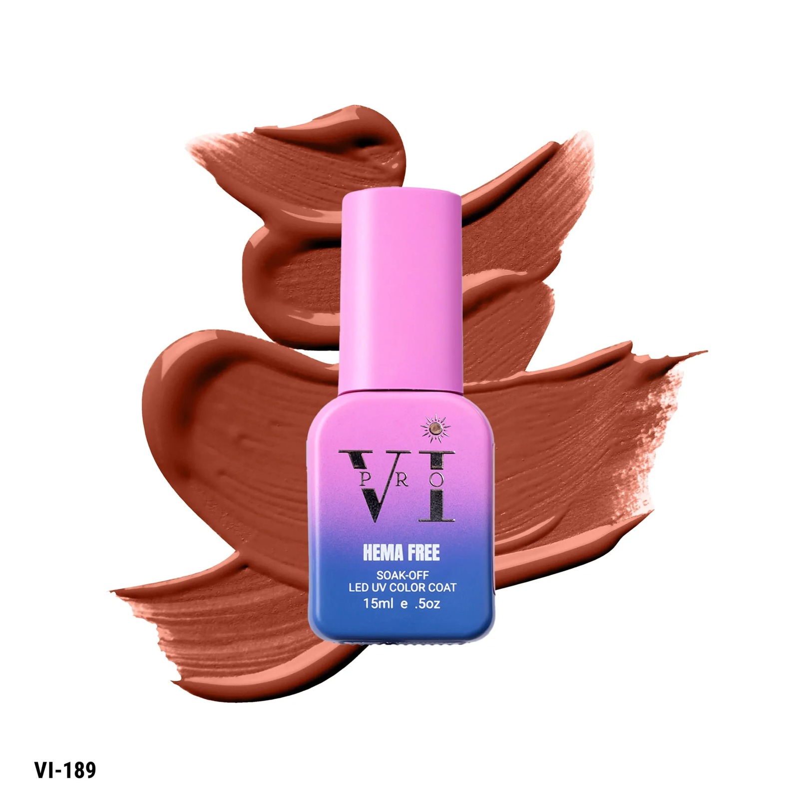 VI PRO-189 ΗΜΙΜΟΝΙΜΟ ΒΕΡΝΙΚΙ 15ML ΚΑΦΕ-ΚΕΡΑΜΙΔΙ